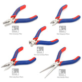 WORKPRO WP201015 CR - V 5 Parça Elektronikçi Profesyonel Mini Pense Seti + Bez Taşıma Çantası - Onivias